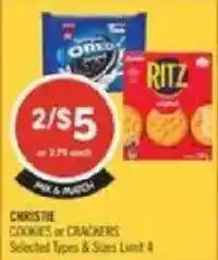 Shoppers Drug Mart Christie cookies or crackers offer