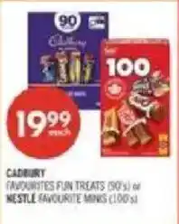 Shoppers Drug Mart Cadbury favourites fun treats or nestle favourite mins offer