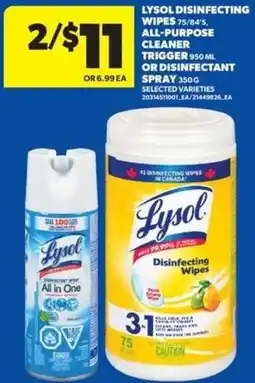 Real Canadian Superstore Lysol disinfecting wipes offer