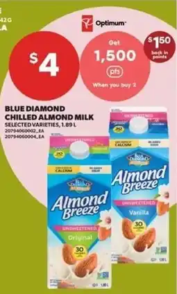 Real Canadian Superstore Blue Diamond chilled almond milk offer