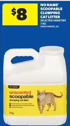 Real Canadian Superstore No Name scoopable clumping cat litter offer