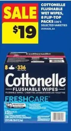 Real Canadian Superstore Cottonelle flushable wipes offer