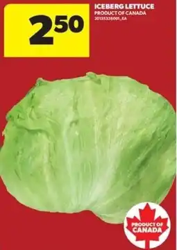 Real Canadian Superstore Iceberg Lettuce offer