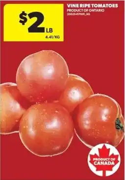 Real Canadian Superstore Vine Ripe Tomatoes offer
