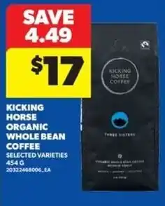 Real Canadian Superstore Kicking Horse Organic Whole Bean Coffee offer