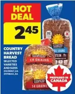 Real Canadian Superstore Country Harvest bread offer