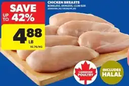 Real Canadian Superstore Canadian poultry chicken breasts boneless skinless club size offer