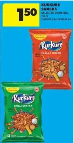 Real Canadian Superstore Kurkure snacks selected varieties offer