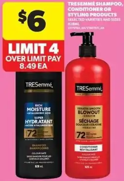 Real Canadian Superstore TRESemmé shampoo, conditioner or styling products offer