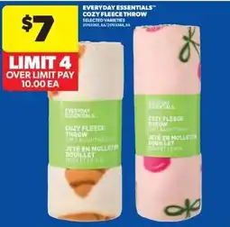 Real Canadian Superstore Everyday Essentials Cozy Fleece Throw offer