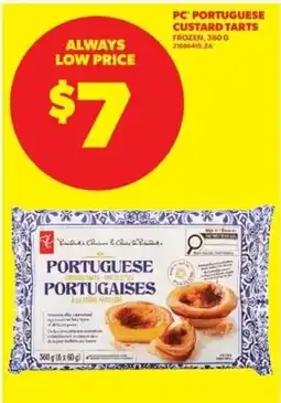Real Canadian Superstore PC portuguese custard tarts offer