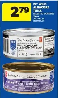 Real Canadian Superstore PC wild albacore tuna offer
