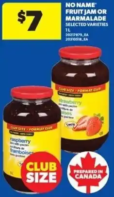 Real Canadian Superstore No Name fruit jam or marmalade offer