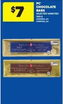 Real Canadian Superstore PC chocolate bars offer