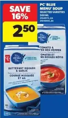 Real Canadian Superstore PC Blue Menu Soup offer