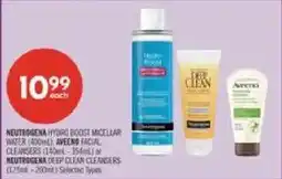 Shoppers Drug Mart Neutrogena hydro boost micellar water aveeno facial cleansers neutrogena deep clean cleansers offer