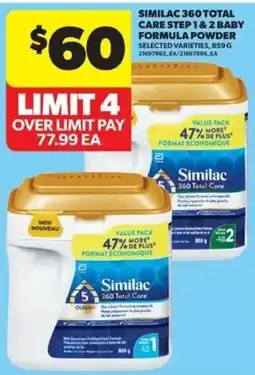 Real Canadian Superstore Similac 360 Total Care Step 1 & 2 Baby Formula Powder offer