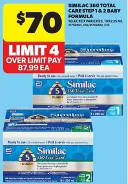 Real Canadian Superstore Similac 360 Total Care Step 1 & 2 Baby Formula offer