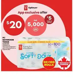 Real Canadian Superstore PC bathroom tissue offer