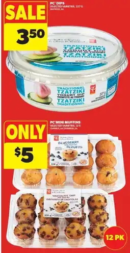 Real Canadian Superstore PC dips selected varieties offer