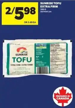 Real Canadian Superstore Sunrise tofu extra firm offer