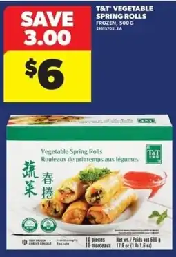 Real Canadian Superstore T&T vegetable spring rolls offer