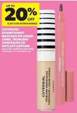 Real Canadian Superstore Covergirl exhibitionist mascara or liquid liner, trublend concealer or outlast lipstain offer