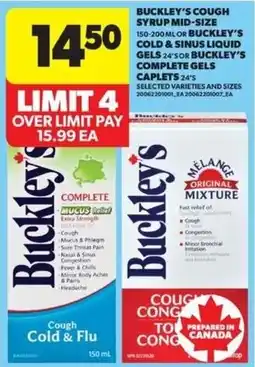 Real Canadian Superstore Buckley's cough syrup mid-size offer