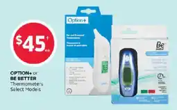 Rexall Option+ or Be Better Thermometers offer