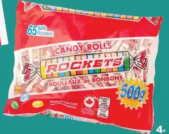 Rockets candy rolls