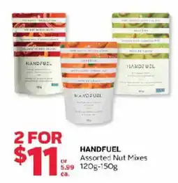 Rexall Handfuel assorted nut mixes offer