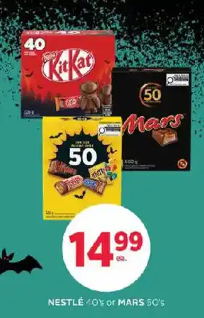 Rexall Nestle 40's or Mars 50's offer