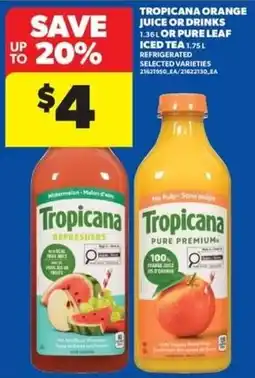 Real Canadian Superstore Tropicana orange juice or drinks offer