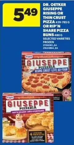 Real Canadian Superstore Dr. Oetker Giuseppe Rising Or Thin Crust Pizza offer