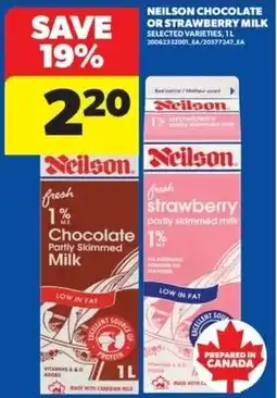 Real Canadian Superstore Neilson chocolate or strawberry milk offer