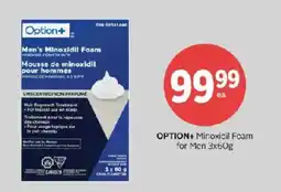 Rexall Option+ Men's Minoxidil Foam offer