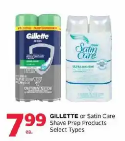 Rexall Gillette or Satin Care Shave Prep Products offer