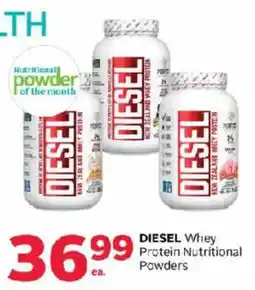 Rexall Diesel Whey Protein Nutritional Powders offer