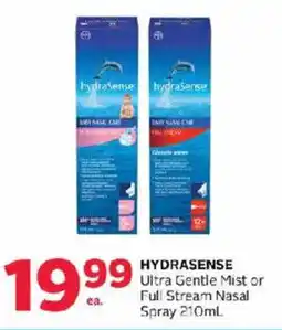 Rexall HydraSense Ultra Gentle Mist or Full Stream Nasal Spray offer