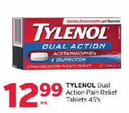 Rexall Tylenol dual action pain relief tablets offer