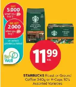 Rexall Starbucks Roast or Ground Coffee offer