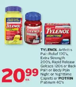 Rexall Tylenol arthritis pain relief offer
