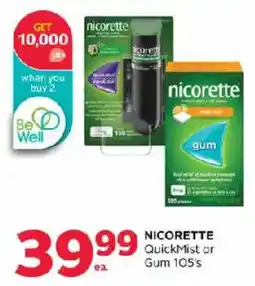 Rexall Nicorette QuickMist or Gum offer