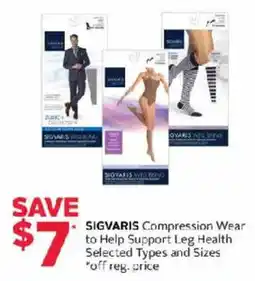 Rexall Sigvaris compression wear offer