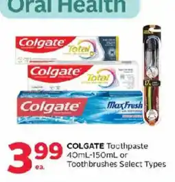 Rexall Colgate toothpaste offer