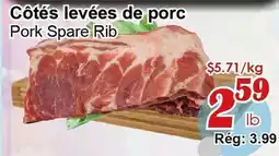 Marche C&T Côtés levées de porc offer