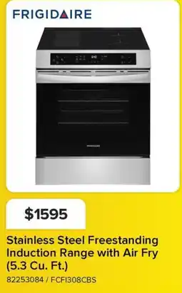 Leon's Frigidaire stainless steel freestanding induction range with air fry offer