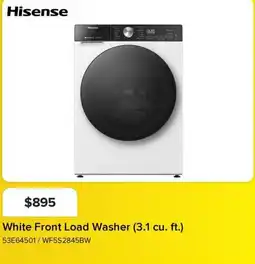 Leon's Hisense White Front Load Washer offer