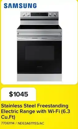 Leon's Samsung stainless steel freestanding electric range with wi-fi offer