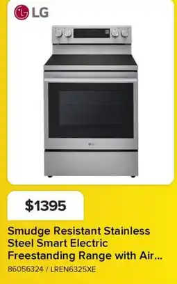 Leon's LG Smudge Resistant Stainless Steel Smart Electric Freestanding Range with Air... offer